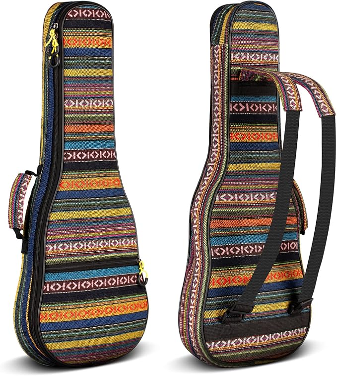 CAHAYA - Housse de transport pour ukulélé en coton et nylon, rembourrée - 9 mm