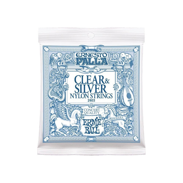 ERNIE BALL Ernesto Palla Clear And Silver
