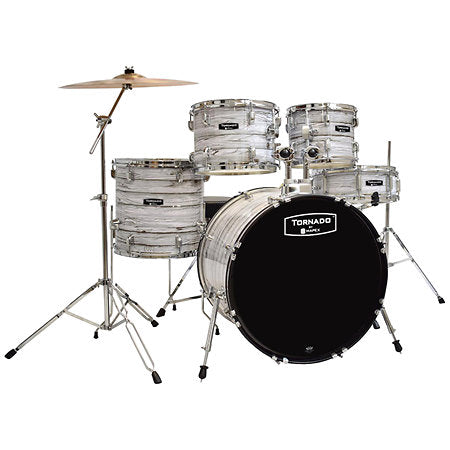 Mapex - Tornado 22 5 Fûts Wood Grain White
