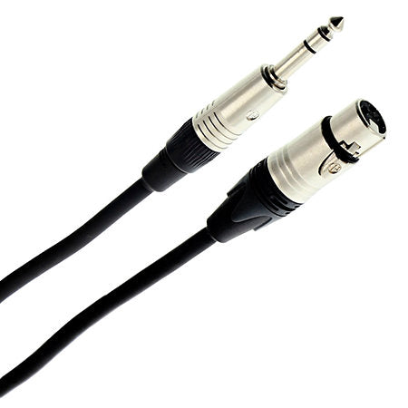 Plugger - Câble XLR femelle 3b - Jack mâle stéréo 10m Elite