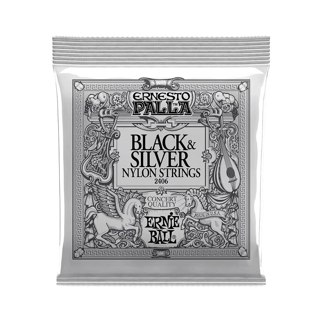 ERNIE BALL Ernesto Palla Black And Silver