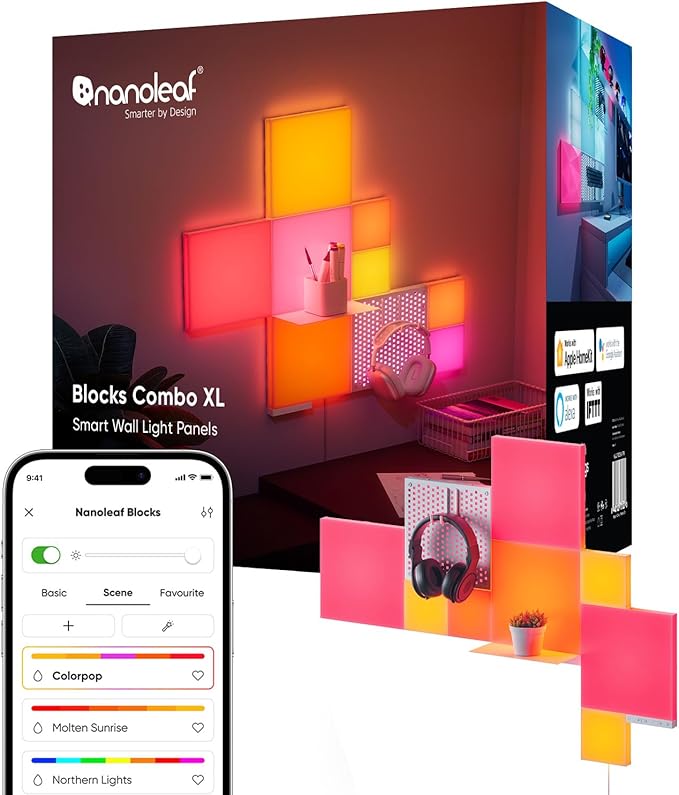 Nanoleaf kit de démarrage blocks 10 carrés