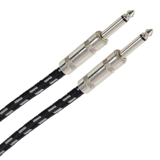 [PLUCABTJMMJMM3M00EAS] PLUGGER Cable Tweed Jack Male Mono - Jack Male Mono 3m Easy