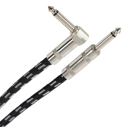 [PLUCABTJMMJMC6M00EAS] PLUGGER Cable Tweed Jack Male Mono - Jack Male Mono Coude 6m Easy