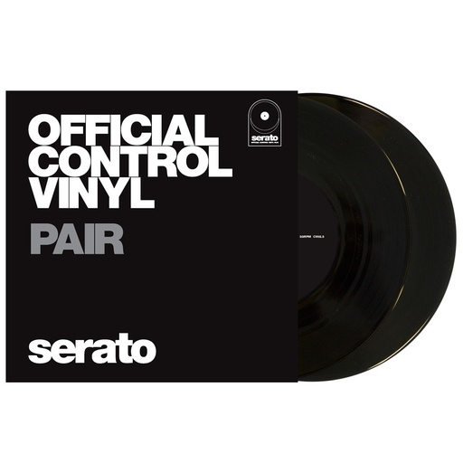 [SERPAIREVINYLBLACK7] SERATO Paire Vinyl Black 7"