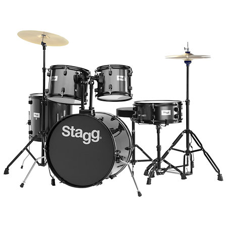 [ZSTATIM120BBK] Stagg - TIM120B BK - Batterie Acoustique 20" Noire Complète