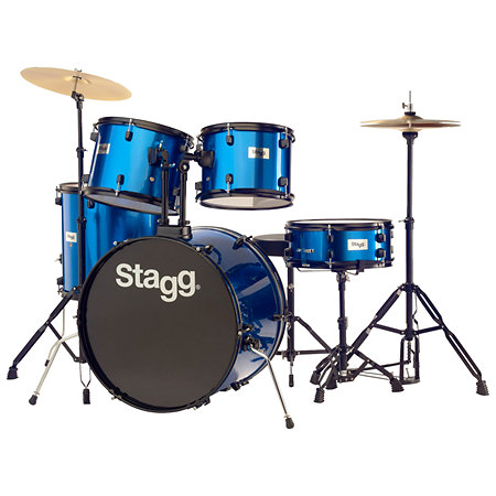 [ZSTATIM122BBL] Stagg - TIM122B BL - Batterie Acoustique 22" Bleue Complète