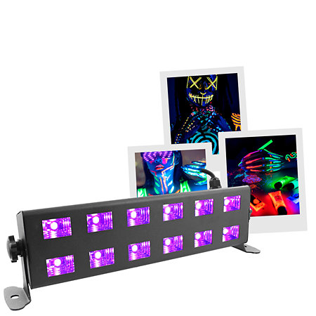 [BOOUVLEDBAR12X1W] BoomTone DJ - UV LED BAR 12X1W