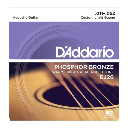 [ZDADEJ26] D'ADDARIO EJ26 tirant 11/52