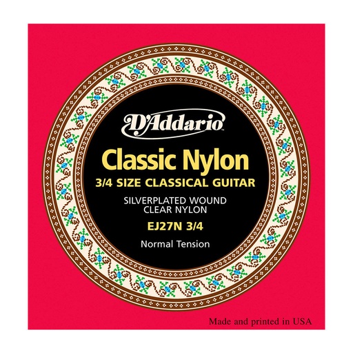 [ZDADEJ27N34] D'ADDARIO EJ27N 3/4