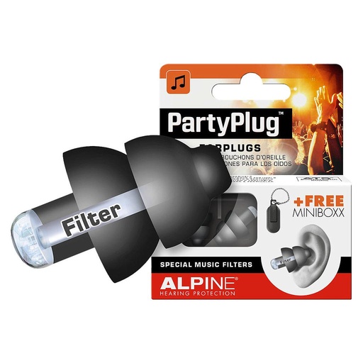 [ALPPARTYPLBLACK] ALPINE Party Plug Black