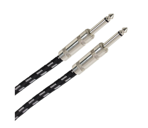 [PLUCABTJMMJMM6M00EAS] Plugger - Câble Tweed Jack Mâle Mono - Jack Mâle Mono 6m Easy