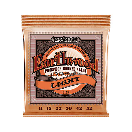 [ZERNEP02148] Ernie Ball - 2148 Cordes Earthwood Phosphore Bronze Light 11-52