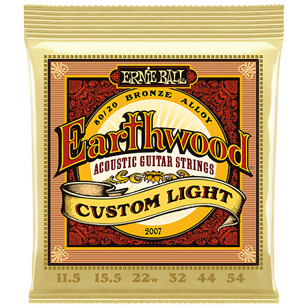 [ZERN2007] Ernie Ball 2007 Earthwood 80/20 Bronze Custom Light 11,5-54